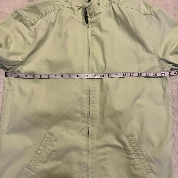 Soft Green Christopher and Banks Hooded Zip Up Jacket Coat Size Medium - Picture 7 of 10
